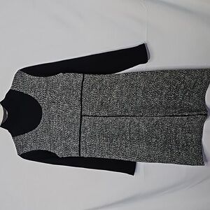 NWOT Halmode Petites made in Romania long sleeve high neck sweater dress sz MP